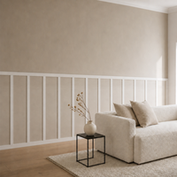 Panel Dinding Wainscoting PS Anti Air Anti Rayap Mudah Dipotong Grosir untuk Dekorasi Interior Toko dan Kafe