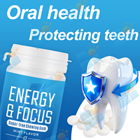 SUNI OEM ODM Marque Privée Chewing-gum Énergie et Concentration pour l'Entraînement, la Salle de Sport, l'Étude, Stimulation Cérébrale, Haleine Fraîche, Supplément