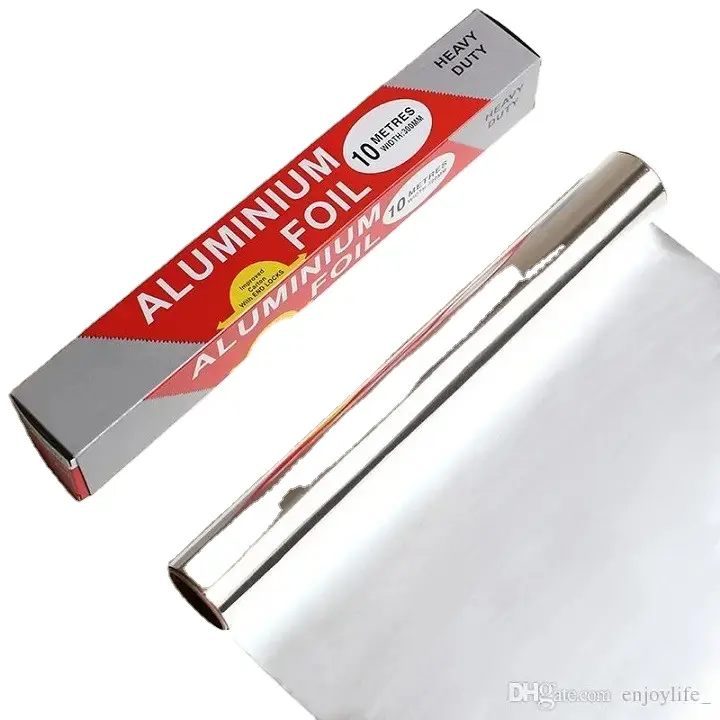 Health and Environmental protection 8011 food grade tin foil roll household aluminum foil roll paper