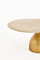 Table basse en or antique de luxe rétro médiévale, adaptée aux meubles de salon de villa