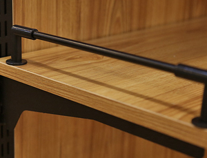 תצוגת פלדה ועץ לעמוד עץ 4 דרך מדפים עבור חנות קמעונאית - Product Image 6