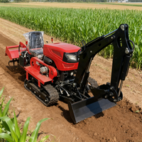 Petit motoculteur rotatif multifonctionnel pour l'extérieur, micro-motoculteur multifonctionnel pour vergers et creusement de tranchées
