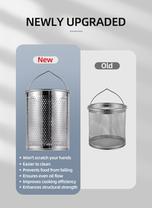 Oil Separator Pot 304 Stainless Steel Deep Frying Oil <strong>Container</strong> with Lid Fine Mesh Filter for Kitchen Cooking Oil Storage - Product Image 5