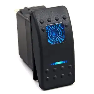 Rocker-Schalter 20 A 12 V 5 Pin blauer LED-Schalter für RV UTV Auto Boot K-M076-M-TX