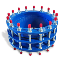 Accouplement d'expansion industriel à double bride en fonte, haute résistance chimique, pour système d'alimentation en eau