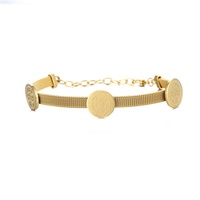 Bijoux religieux chrétiens réglable en acier inoxydable Saint Benoît Bracelet Médaille Charme Chapelet Catholique San Benito Bracelet