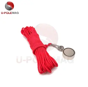 800 KG Super Strong Deep sea Fishing Magnet with Rope Carabiner