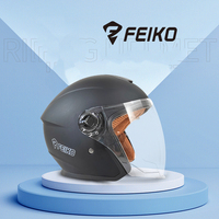Casque de moto ouvert pour femmes adultes vente chaude léger ABS respirant Double lentille