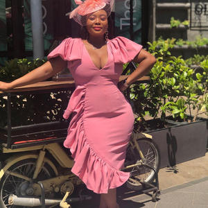 2024 Primavera Verano <span class=keywords><strong>mujer</strong></span> camisa señora <span class=keywords><strong>ropa</strong></span> rayas vestido ocio suelto señora vestidos cuello en V - Product Image 5