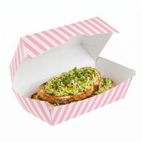 Boîtes en carton kraft pour restaurants de restauration rapide, écologiques, de qualité alimentaire, imprimées sur mesure, avec logo