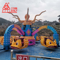 Prix d'usine Nouveau modèle d'attractions de parc d'attractions Manège volant rotatif Machine de jeu Pieuvre géante 30 places 13m de diamètre Extérieur