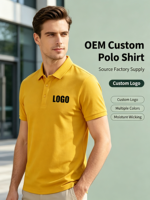 Polo Homme Léger et Respirant à Prix d'Usine, Logo Personnalisé pour Sports d'Été et Sorties Décontractées