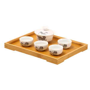 Bamboo <b>tea</b> <b>tray</b>, bamboo pallet, wooden logo rectangular bamboo <b>tea</b> <b>tray</b>, fruit cup <b>tray</b> wholesale, Nordic solid wood - Product Image 5