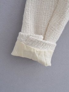 <span class=keywords><strong>Blazer</strong></span> Corto da <span class=keywords><strong>Donna</strong></span> in <span class=keywords><strong>Tweed</strong></span> Doppiopetto con Bottoni Metallici Elegante Casual da Ufficio - Product Image 6