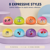 Jouets Squishy Mini-Baguettes en PU Souple à Remontée Lente en Forme d'Aliments, Jouets Anti-Stress à Presser avec Boîte de Présentation pour la Vente au Détail