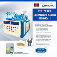 Technocrat Machine automatique de Technica-2 de moulage de semelle en TPR Outil de fabrication de chaussures fabriqué en Inde