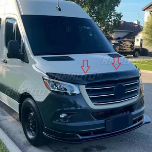 ฝาครอบกระจังหน้าสำหรับ Mercedes-Benz Sprinter W907 2018-2023 แผ่นกันหินกระแทกฝากระโปรงหน้า แผ่นบังลมฝากระโปรงหน้า แผ่นกันแมลง อุปกรณ์ตกแต่งภายนอก - Product Image 6