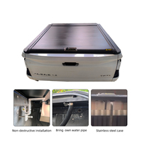 Couvre-lit en aluminium Pickup Trucks Volet roulant rétractable Dodge Ram 1500 D-Max Ford F150 Ranger T6 Hilux-Roll Hinged