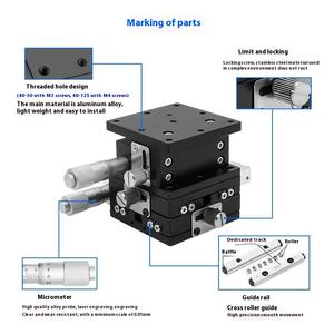 Xyz 3轴运动台Ld40 60 80 90-lm cm Rm光学电梯精密微调滑动台 - Product Image 6