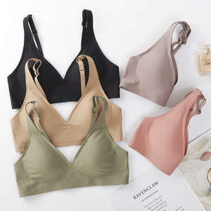 Seamless One-Piece <b>Bra</b> Set Women Lingerie Sexy <b>Wire</b> Free Spandex/Nylon <b>Bras</b> Push-Up Padded Comfortable Soft <b>Bras</b> Crop Tops Sets - Product Image 2