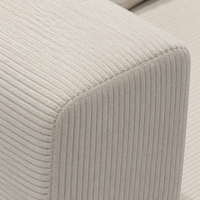 Sofá Cama Modular Simple y Moderno de Pana, Cómodo y Ecológico, para Hotel o Villa, con Funda Extraíble y Secciones Plegables para Espacios Pequeños