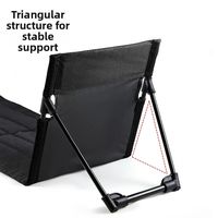 Chaise de camping portable ultralégère 700G personnalisée en gros E-RIKE, chaise de plage pliable avec cadre en alliage d'aluminium Oxford