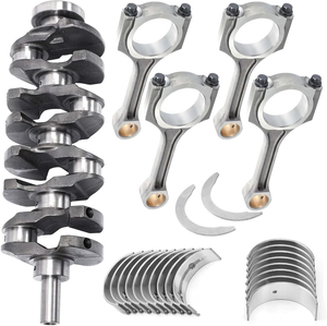 Kit de reconstruction de moteur en alliage d'acier inoxydable personnalisable avec pistons forgés usinés CNC, segments de piston, bielles et jeu de roulements - Product Image 1