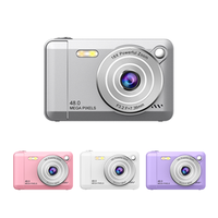 Cámara Digital Profesional 4K de Doble Lente para Niños, Imágenes de Video Delanteras y Traseras con Sensor CMOS Óptico de 10x-20x, Compatible con Medios como Regalo