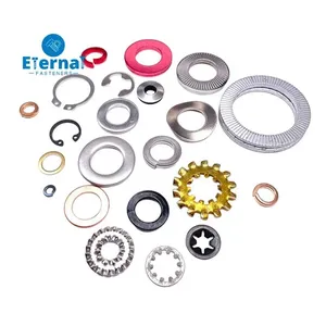 Rondelles à ressort plates et courbées personnalisées avec verrouillage dentaire, en fibre EPDM ondulée - Product Image 1