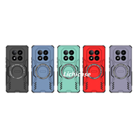Couverture arrière de Dissipation thermique de charge sans fil magnétique Lichicase pour Redmi Note 15 15 Pro 15 Pro Plus Armor Case