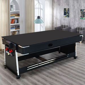 Bàn đa trò chơi-Hồ bơi chuyển đổi, khúc côn cầu trên không, Ping Pang & bàn ăn cho không gian nhỏ trò chơi 4in1 bàn bi-a ngoài trời - Product Image 3