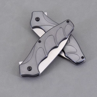 Couteau pliant de survie pour le camping en plein air, lame en acier inoxydable, manche en aluminium, logo gravé au laser, couteau utilitaire, usage industriel