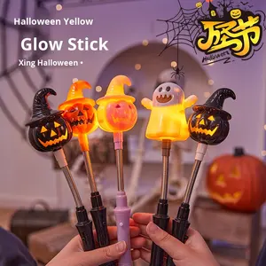 Halloween incandescente a manovella <span class=keywords><strong>Bar</strong></span> per bambini con lanterna di <span class=keywords><strong>zucca</strong></span> giocattolo Performance/forniture per feste Flash per decorazioni di Capodanno - Product Image 3