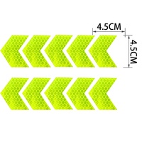 Autocollants réfléchissants pour avertissement automobile, guide de couleur en treillis, matériau réfléchissant imperméable pour camion