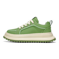 Baskets décontractées pour hommes, nouvelle collection automne, style coréen, tendance, durables, rehaussantes, à semelle épaisse, tige en PU, semelle extérieure en PVC, à lacets