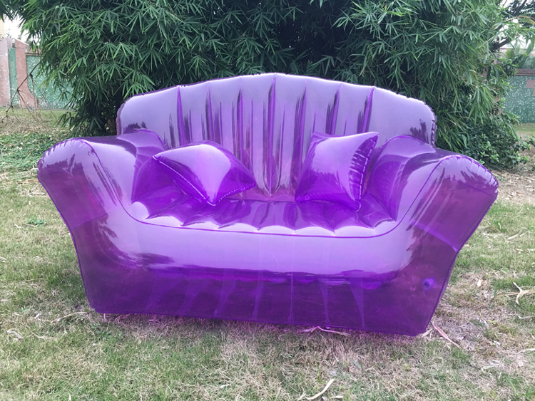 Chaise Gonflable Transparente Jelly Design Moderne – Fauteuil PVC Gonflable Pour Salon, Dortoir, Piscine, Fêtes Et Événements