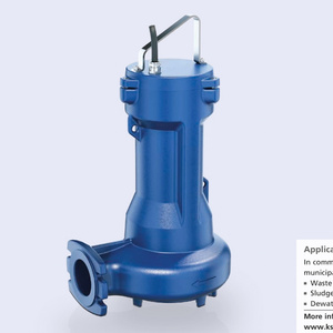 Bomba sumergible de hierro fundido de una etapa Amarex CN con cortador, de conexión directa, para instalación fija o móvil - Product Image 1