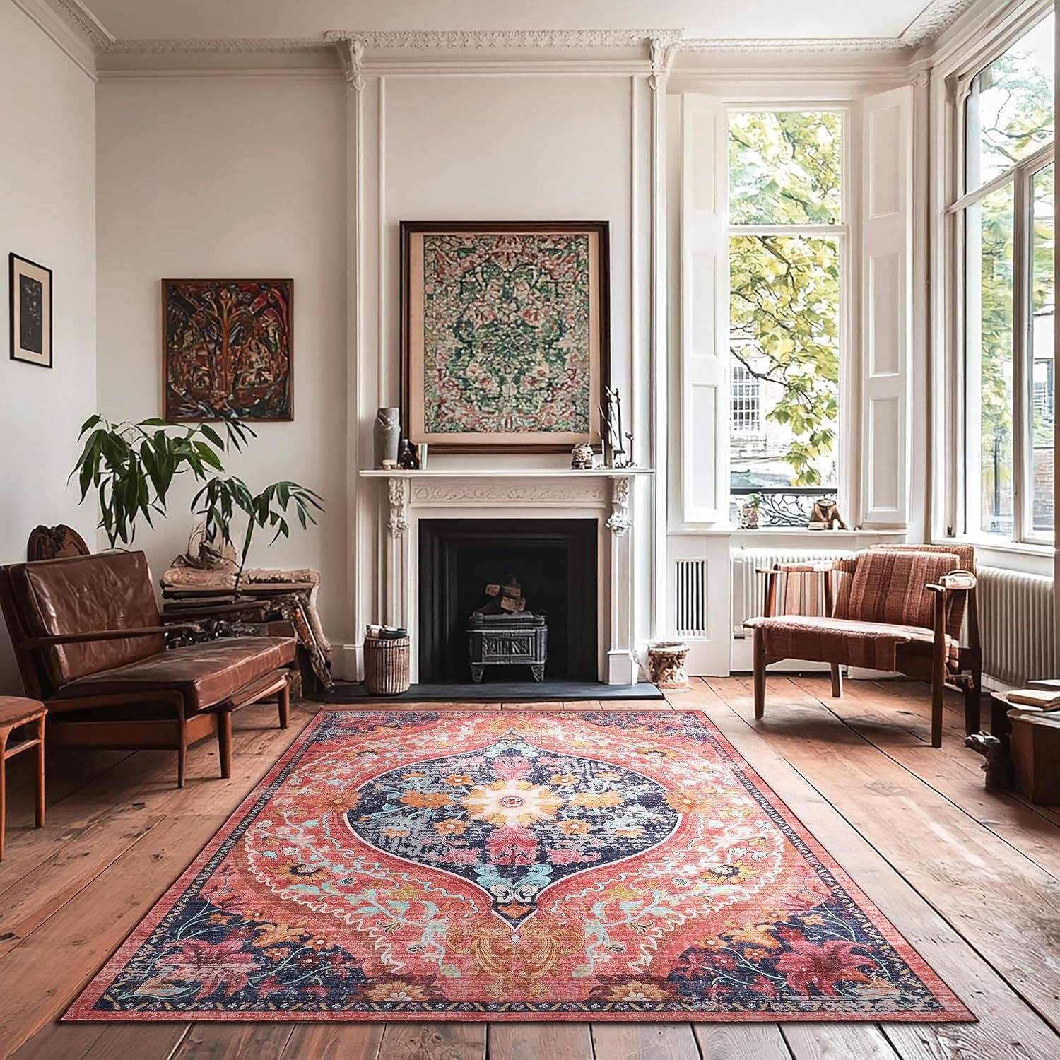 พรมห้องนั่งเล่นสไตล์โบฮีเมียน QQ - 2