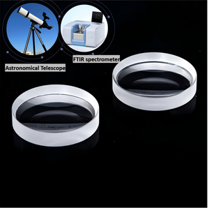 Suporte Optical Path Design D = 25.4mm F = 140mm Lente Óptica Infravermelha Espectrômetro <span class=keywords><strong>FTIR</strong></span> CaF2 Lente - Product Image 3
