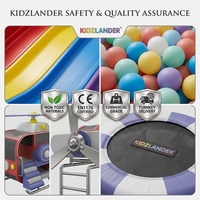 Équipement de terrain de jeux intérieur KIDZLANDER Thème Océan Triple Toboggan Hélicoptère Bateau Tour Trampoline |   FEC commercial
