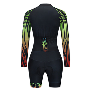 Vêtements de cyclisme et de <span class=keywords><strong>triathlon</strong></span> personnalisés avec impression par sublimation, combinaison de <span class=keywords><strong>triathlon</strong></span> à manches longues pour femmes, combinaison de compression - Product Image 4