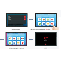 Nueva novela estéreo de 10 pulgadas para Bluetooth música altavoz acoplamiento Senior Tablet PC 4GB RAM 64GB ROM Octa Core Iconos Grandes UI SOS 4G