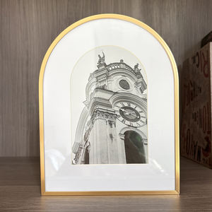 Прямые продажи от производителя: алюминиевые арочные фоторамки нестандартной формы, креативная демонстрационная платформа, современный металл - Product Image 3