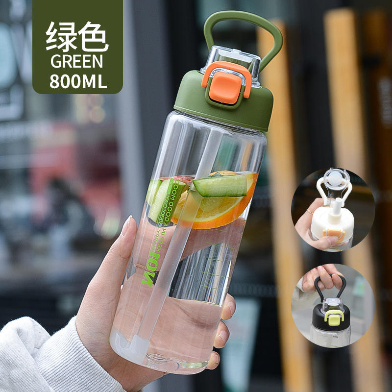 แก้วกีฬาแบบพกพา 80 [800ml] สีเขียว