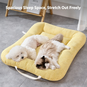 New Dog <b>Nest</b> Spring Summer Pet <b>Nest</b> Non-Removable Washing Dog <b>Nest</b> Small and Medium Dog <b>Bed</b> Teddy Ice Silk Cotton Pet <b>Nest</b> - Product Image 4