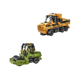 Hot Selling Stem Boy's Birthday Gift Set Building Blocks Toy Engineering Bulldozer Build Block Educational Blocks Toys Set