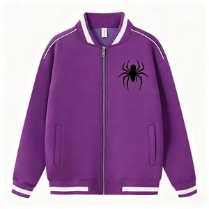 Giacca da <span class=keywords><strong>Uomo</strong></span> Autunno Inverno 2025 Nuova Collezione, Giacca Baseball con Zip e Ricamo per <span class=keywords><strong>Uomo</strong></span> - Product Image 3