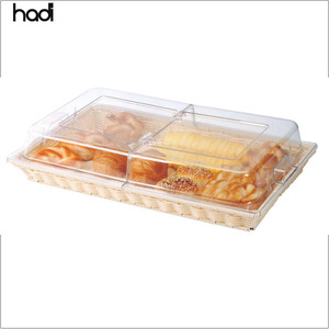 Fournitures de restauration en gros, panier à pain en osier, panier à pain en rotin naturel rectangulaire, présentoir à pain pour <span class=keywords><strong>buffet</strong></span> à vendre - Product Image 3