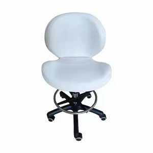 Vente à chaud de chaises en PU marron médical, tabouret de salon, chaises de salon tout usage roulantes à hauteur réglable et antidérapante pour salon de coiffure - Product Image 4