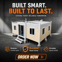 Maison préfabriquée en conteneur extensible sur mesure de 20 pieds ou 40 pieds, étanche, portable, avec cuisine indépendante